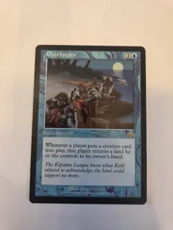 MTG Overburden, Moderate Play, English Prophecy - Image 1