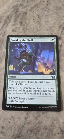 Saved by the Shell Teenage Mutant Ninja Turtles Regular Instant Uncommon MTG NM - Image 1