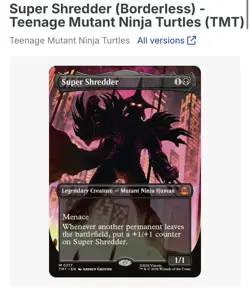 Super Shredder (Borderless) Teenage Mutant Ninja Turtles Foil - Image 3