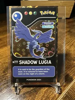 2024 Pokemon Pokedex Black Kanto #UUU Shadow Lugia Gold Heart Holo - Image 1