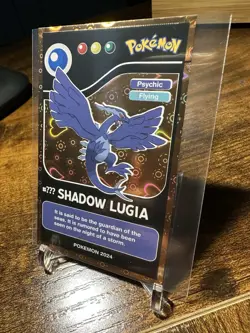 2024 Pokemon Pokedex Black Kanto #UUU Shadow Lugia Gold Heart Holo - Image 2