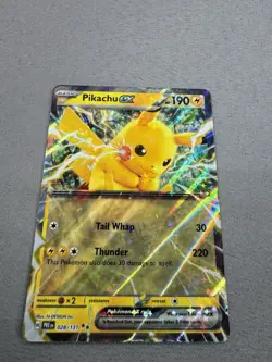 Pikachu ex 028/131 Prismatic Evolutions Holo Full Art MINT Pokemon TCG MT - Image 2