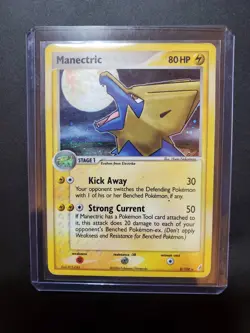 Manectric 8/100 Holo Rare Pokemon Crystal Guardians HP - Image 1
