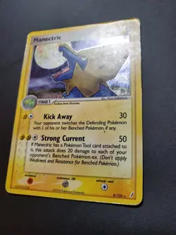 Manectric 8/100 Holo Rare Pokemon Crystal Guardians HP - Image 3