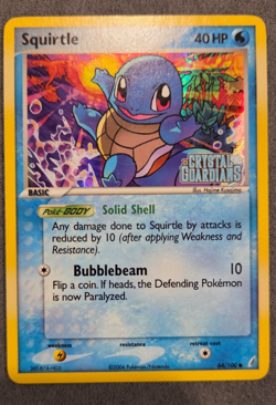 Squirtle (64) EX Crystal Guardians 64 Reverse Holofoil STAMP Pokemon TCG - Image 1