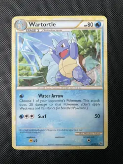 Pokemon TCG Wartortle 42/95 Pokemon Unleashed LP - Image 1