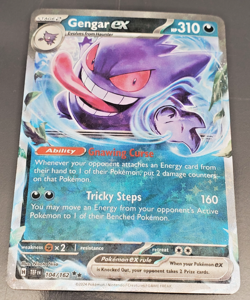 2024 Pokemon Temporal Forces Double Rare Holo - 104/162 Gengar EX - Image 1