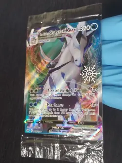 Pokemon Ice Rider Calyrex VMAX Holiday Calendar Snow Flake Stamp 046/198 Sealed - Image 2