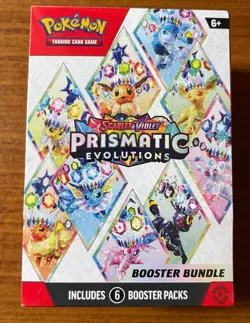 POKEMON Prismatic Evolutions BOOSTER BUNDLE (Includes 6 Booster Packs) Sealed - Image 1