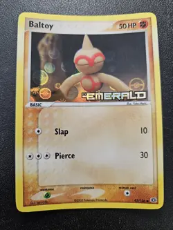 Pokemon EX Emerald Baltoy Stamped Reverse Holo 43/106 NEAR MINT - Image 1