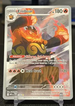 Emboar 098/086 - Pokemon TCG - White Flare Illustration Rare Holo - M/NM - Image 1