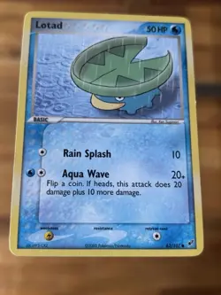 Lotad - 63/107 - Common - Lightly Played Ex Deoxys Pokemon TCG - Image 1