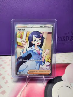 Pokemon TCG Fennel Card Black Bolt Full Art Trainer 162/086 - Image 1
