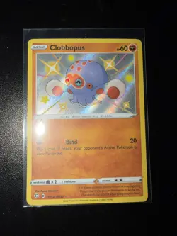 Pokemon TCG Clobbopus Shining Fates SV072/SV122 Holo Shiny Holo Rare NM - Image 1
