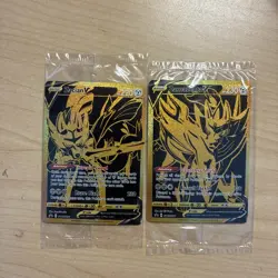 Zamazenta V SWSH077 Zacian V SWSH076 Black Star Promos Pokemon TCG - SEALED - Image 1