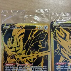 Zamazenta V SWSH077 Zacian V SWSH076 Black Star Promos Pokemon TCG - SEALED - Image 5