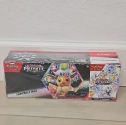 Pokemon Prismatic Evolutions Surprise Box & Booster Bundle Sams Club SEALED - Image 1