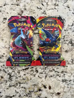 Pokemon TCG: Mega Evolution Phantasmal Flames Booster Two (2) Packs NEW - Image 1