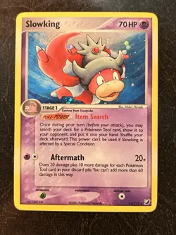 SWIRL Slowking 14/115 - EX Unseen Forces Vintage Holo Rare 2005 - Pokemon DMG - Image 1