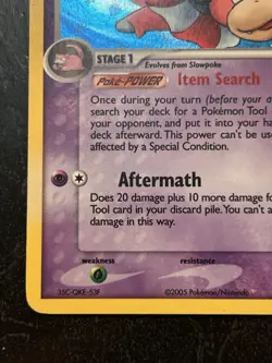 SWIRL Slowking 14/115 - EX Unseen Forces Vintage Holo Rare 2005 - Pokemon DMG - Image 4
