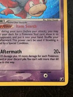 SWIRL Slowking 14/115 - EX Unseen Forces Vintage Holo Rare 2005 - Pokemon DMG - Image 5