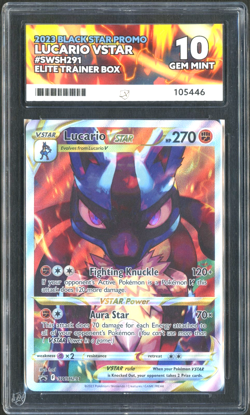 Pokemon TCG: Lucario VSTAR SWSH291 Sword & Shield Promo ACE 10 GEM MINT - Image 1