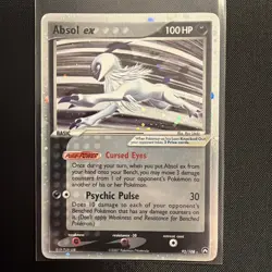 Absol ex 92/108 EX Power Keepers Pokemon Card Holo Foil Rare MP - Image 1