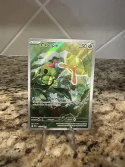 Pokemon TCG Caterpie 172/165 Scarlet & Violet 151 Holo Card NM Condition - Image 1