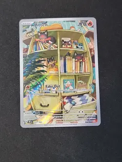 Pokemon TCG Litten Full Art Holo Card 167/162 Temporal Forces Illustration Rare - Image 1