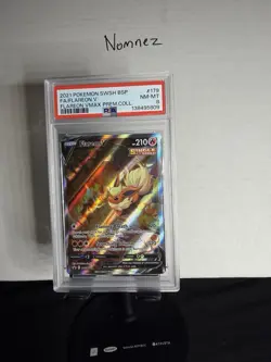 PSA 8 Flareon V SWSH179 Black Star Promo Full Art English Pokemon Card 2021 - Image 1
