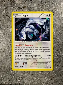 Pokemon TCG Cards Lugia 78/124 Fates Collide Cracked Ice Holo Rare - Image 1