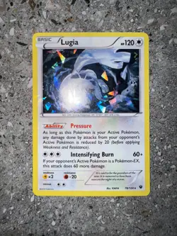 Pokemon TCG Cards Lugia 78/124 Fates Collide Cracked Ice Holo Rare - Image 3