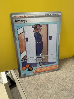 Pokemon Amarys Rare Trainer Supporter 170/131 Prismatic Evolutions Card - Image 1