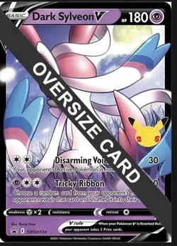Dark Sylveon V SWSH134 - Jumbo Card - ( Damaged Corner) - Image 1