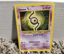 Unown S 87/105 Neo Destiny Rare Vintage Pokemon Card LP - Image 1