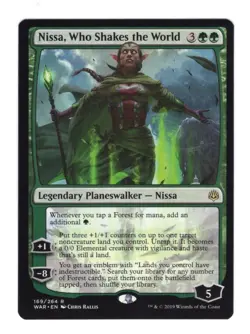 MTG Nissa, Who Shakes the World War of the Spark 169/264 Regular Rare NM/M - Image 1