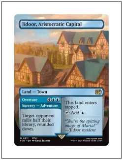 1x Jidoor, Aristocratic Capital, Borderless Art, Magic the Gathering MTG NM - Image 1