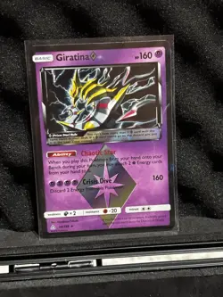 Pokemon Giratina Prism Star Prism Rare SM-Ultra Prism 58/156 Holo - Image 1
