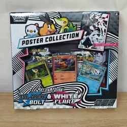 NEW SEALED POKEMON TCG SCARLET VIOLET BLACK BOLT WHITE FLARE POSTER COLLECTION - Image 2