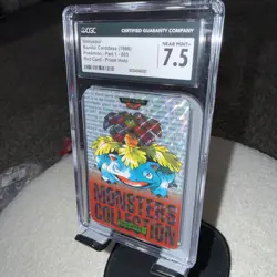 1996 Venusaur #003 Red Prism Carddass Vending Bandai Japanese Pokemon CGC 7.5 - Image 2