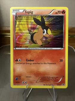 🔥 Tepig BW02 Black Star Promo - Holo Rare NM | Black & White - 2011 Pokemon TCG - Image 1
