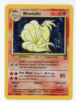 Ninetales 13/120 Base 2 Set Holo Rare Pokemon - Near Mint- - Image 1