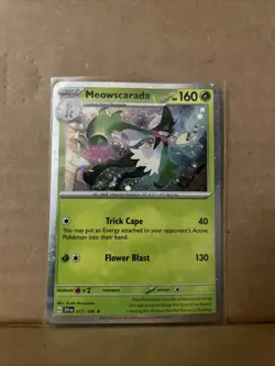 Pokemon TCG Meowscarada Scarlet & Violet Base Set 015/198 Reverse Holo Promo - Image 1