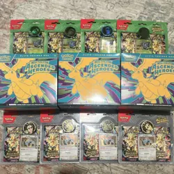 3 Pokemon Mega Evolution Ascended Heroes Elite Trainer Box & 8 Blister Packs - Image 1