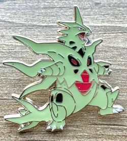 Pokemon Mega Tyranitar Enamel Pin Collectible 2015 Official Pokemon Pin 1.5" - Image 1