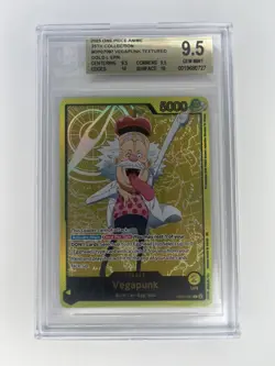 One Piece EB02 Anime 25th Anniversary OP07-097 Gold leader Vegapunk Err BGS 9.5 - Image 1