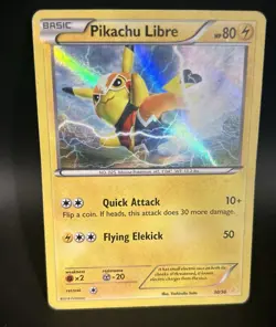 Pikachu Libre 30/30 Holofoil Rare VG Exc HP We Combine Ship On Cards Free - Image 1