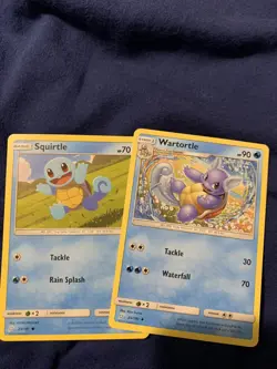 Squritle Wartortle 22/181 23/181 24/181 Sun & Moon Team Up Pokemon Card - Image 1