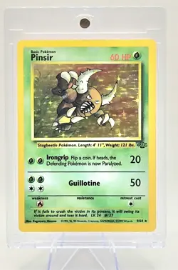 Pokemon TCG Pinsir Holo Rare Card Jungle Unlimited Vintage 9/64 - Image 1