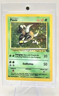 Pokemon TCG Pinsir Holo Rare Card Jungle Unlimited Vintage 9/64 - Image 2
